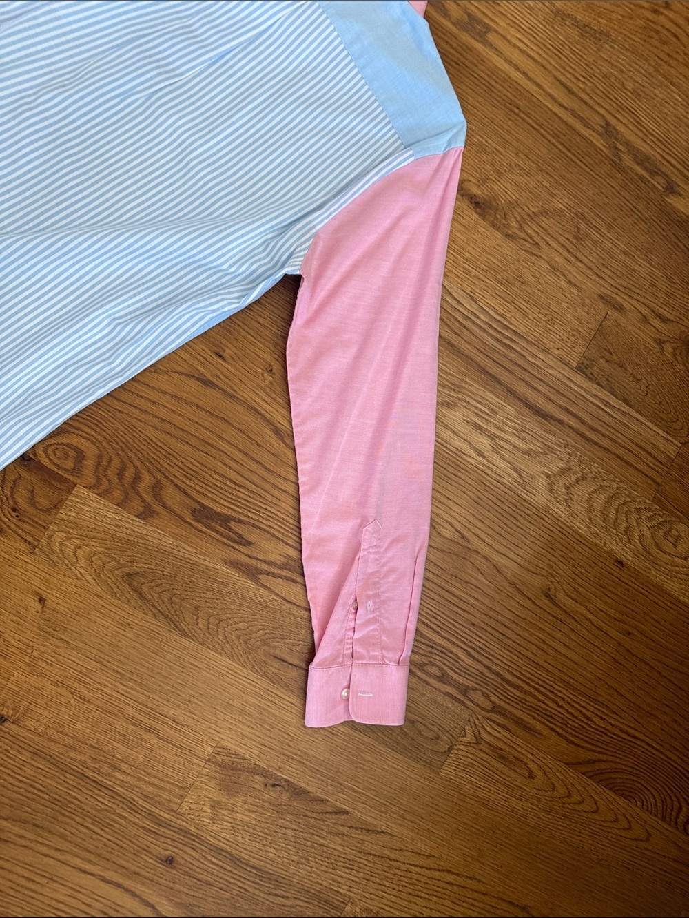 Vineyard Vines Slim Fit Whale Shirt Blue Pink Colorblock Button Down M - Picture 8 of 9